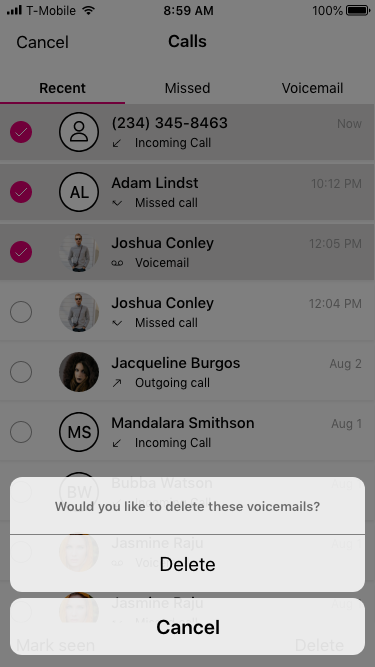 Calling - 3D Touch Unknown Caller